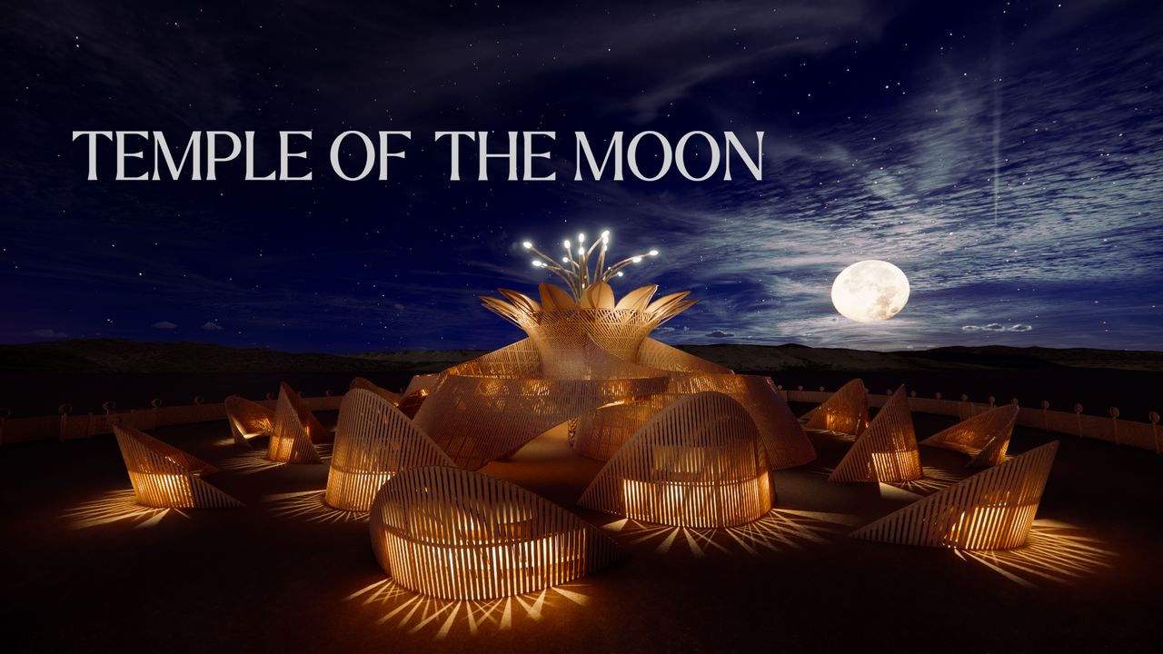 Temple of the Moon — 2026 Burning Man Temple project artwork