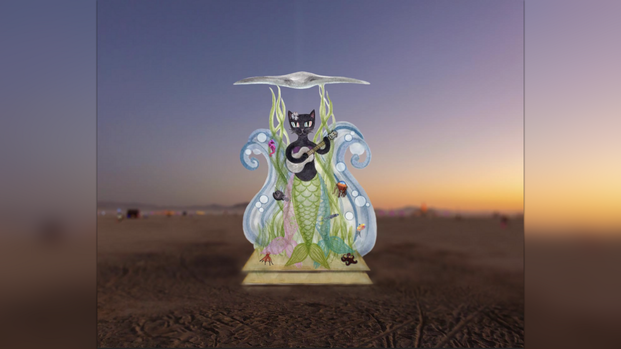 Purrmaid at Burning Man 2026 project artwork